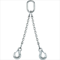 象印　ＳＵＳ製チェーンスリング２本吊りスリングフックタイプ　１．３ｔ