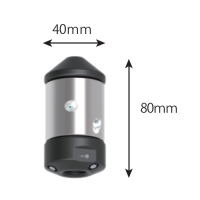 ［ENZ］ＫＢＲＶ：前方/横回転噴射 取付1/2" 横2穴×90°＋横2穴×前45°＋後3穴 φ70～150 堆積物除去