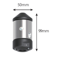 ［ENZ］ＫＢＲＶ：前方/横回転噴射 取付1/2" 横2穴×90°＋横2穴×前45°＋後3穴 φ100～200 堆積物除去