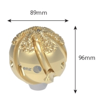 ［ENZ］カッティングボール 取付1/2" 横6　後3穴 φ100～150 曲がりに強い回転ノズル【代引き不可】