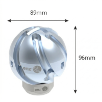 ［ENZ］カッティングボール 取付1/2" 横6　後3穴 φ100～150 曲がりに強い回転ノズル【代引き不可】