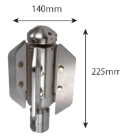 ［KEG］アクアパワー700 取付1" φ150～400 回転速度を抑えて洗浄効果を格段に上昇【代引き不可】