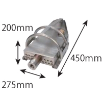 ［KEG］フロアクリーナーノズル 取付1" 後14穴 φ500～ 驚異的な土砂搬出能力【代引き不可】