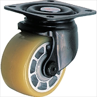 ハンマー　低床重荷重用旋回式ウレタン車輪（アルミホイール・ボールベアリング）５０ｍｍ