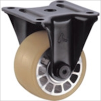 ハンマー　低床重荷重用固定式ウレタン車輪（アルミホイール・ラジアルボールベアリング）５０ｍｍ
