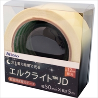 日東エルマテ　超高輝度蓄光テープ　ＪＩＳ－ＪＤ級　０．６ｍｍ×５０ｍｍ×５ｍ　グリーン
