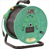 日動　電工ドラム　デジタルドラム　標準型　電圧電流メーター付　漏電保護専用　３０ｍ