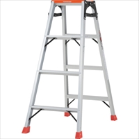 ＴＲＵＳＣＯ　天板乗り防止ペイントはしご兼用脚立　アルミ合金製・脚カバー付　高さ１．１１ｍ