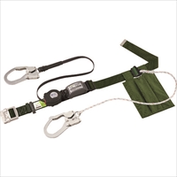 タイタン　リーロックＳ２ＮＥＯライト　ロック装置付巻取器＋補助ロープ式胴ベルト　グリーン（墜落制止用器具）